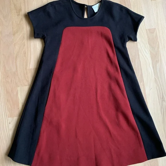 Kate spade red black dress sz 00 XS S keyhole back cute - Picture 2 of 11